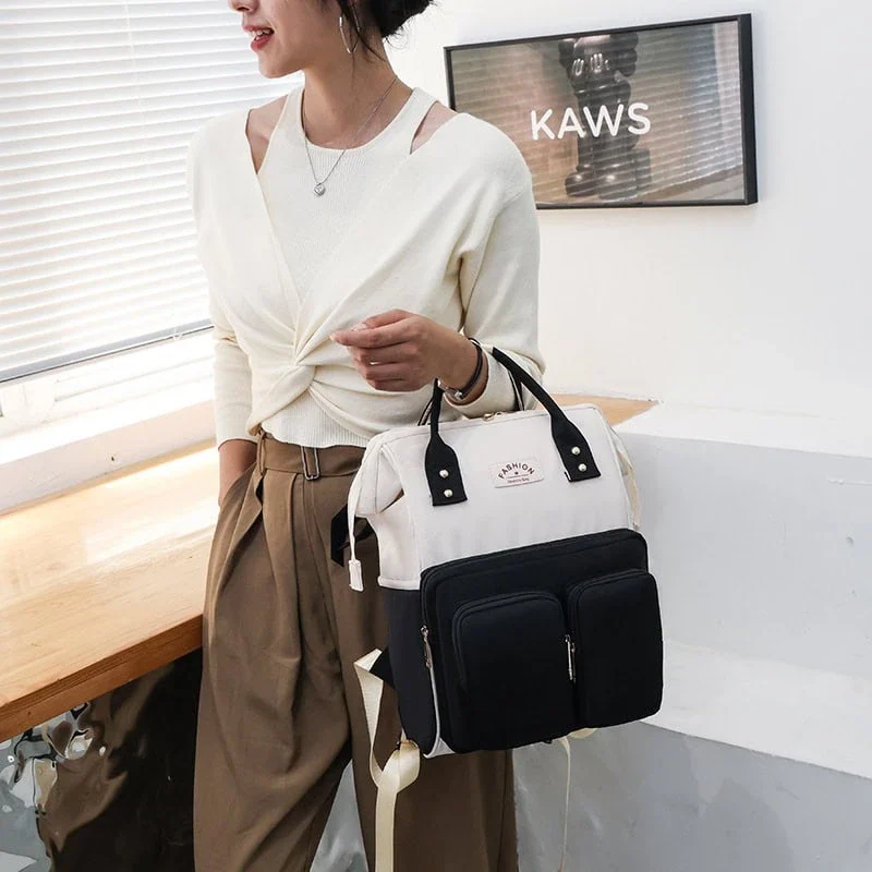 women with her rucksack cute multifunctional lightweight rucksack backpack