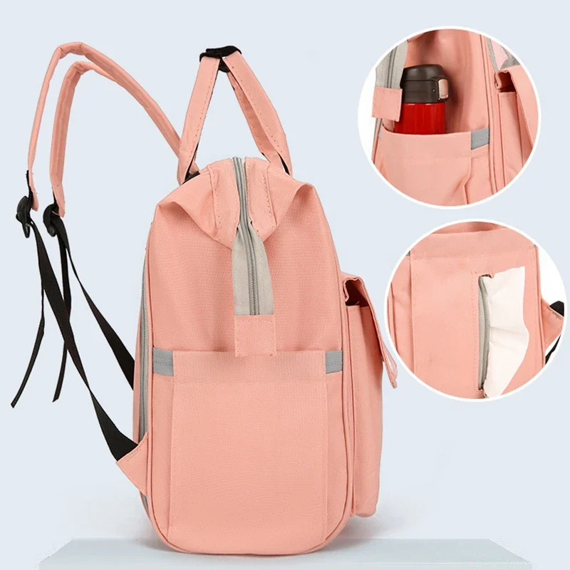 pockets side for your mother backpack cute with cat ears マザーズ リュック 可愛い大容量 軽量 猫耳